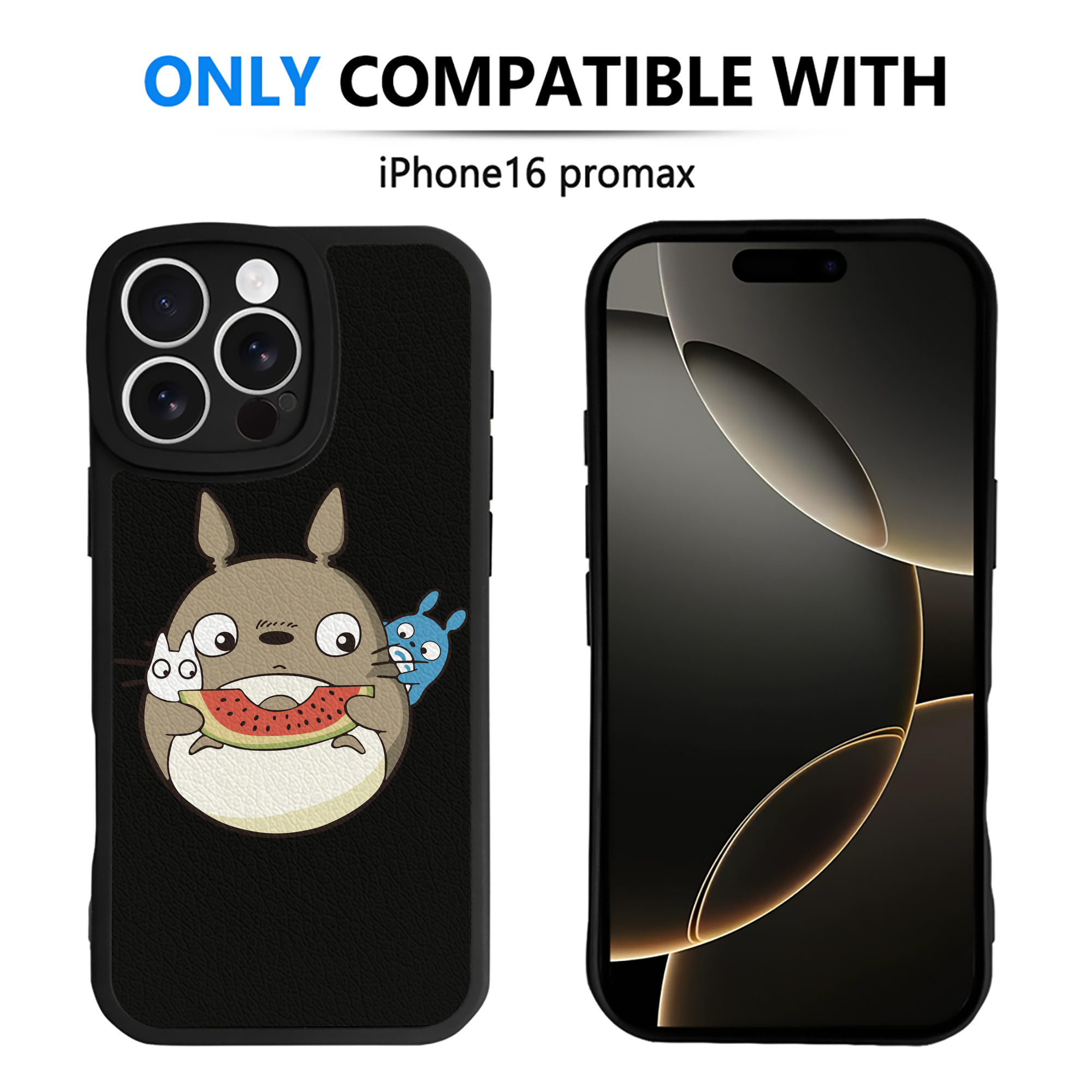 （画像用） となりのトトロ 草壁メイ 草壁サツキ My Neighbor Totoro Satsuki Kusakabe Mei Kusakabe 【iPhone 16シリーズ対応】シリコンスマホケース（レザー調） 材質：シリコン